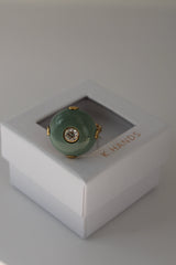 Celt Ring Gold in Sea Foam
