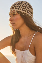 Paradise Crochet Hat in Sand Dune