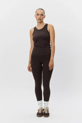 Janet Sports Top in Dark Brown