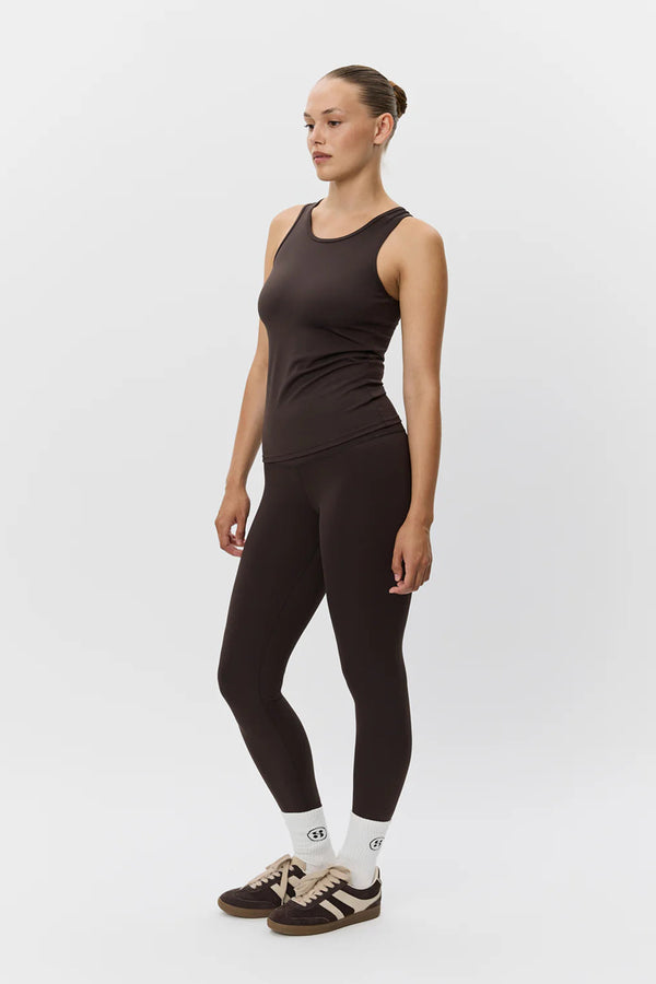 Janet Sports Top in Dark Brown