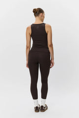 Janet Sports Top in Dark Brown