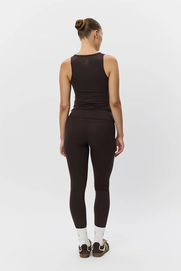 Janet Sports Top in Dark Brown