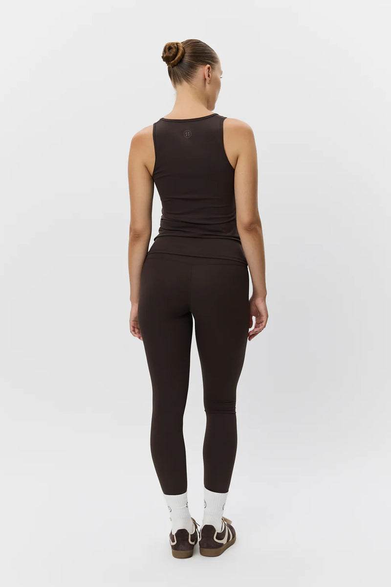 Janet Sports Top in Dark Brown