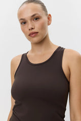 Janet Sports Top in Dark Brown