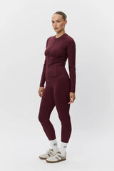 Jaya Zip Up Sports Jacket in Burgundy
