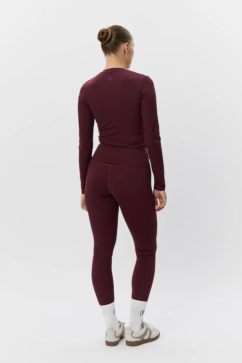 Jaya Zip Up Sports Jacket in Burgundy
