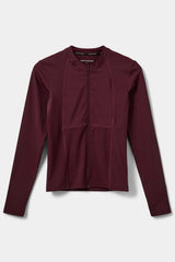 Jaya Zip Up Sports Jacket in Burgundy