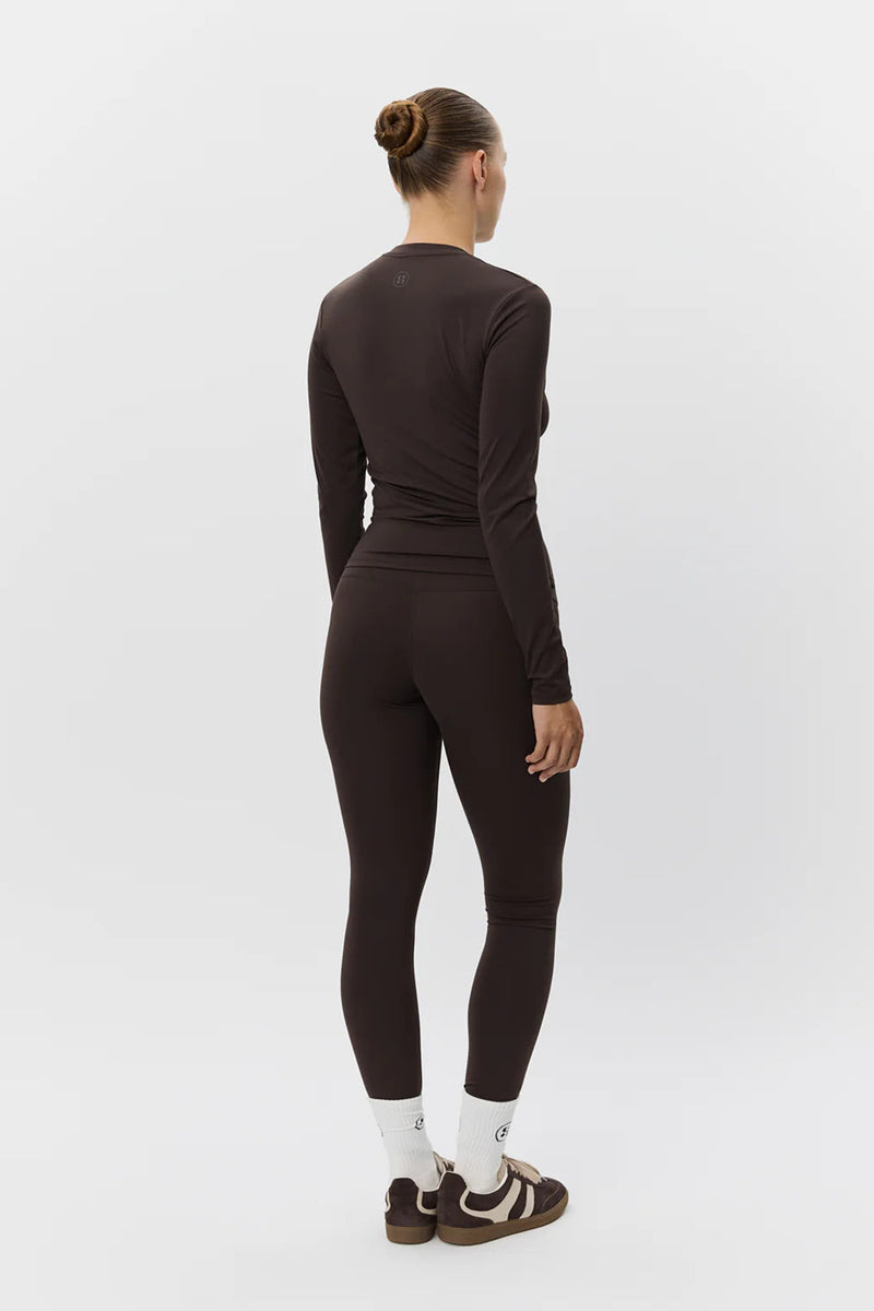 Jaya Zip Up Sports Jacket in Dark Brown