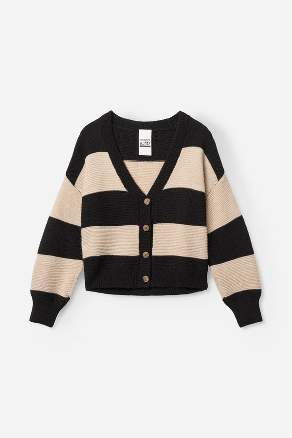 Jolie Striped Knit Cardigan