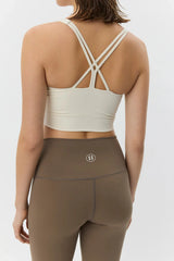 Josie Sports Bra in Off White
