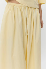 Midi Skirt in Light Yellow