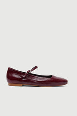 Julieta Mary Janes in Burgundy