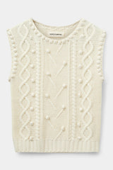 Kamela Vest in Ecru