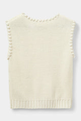 Kamela Vest in Ecru