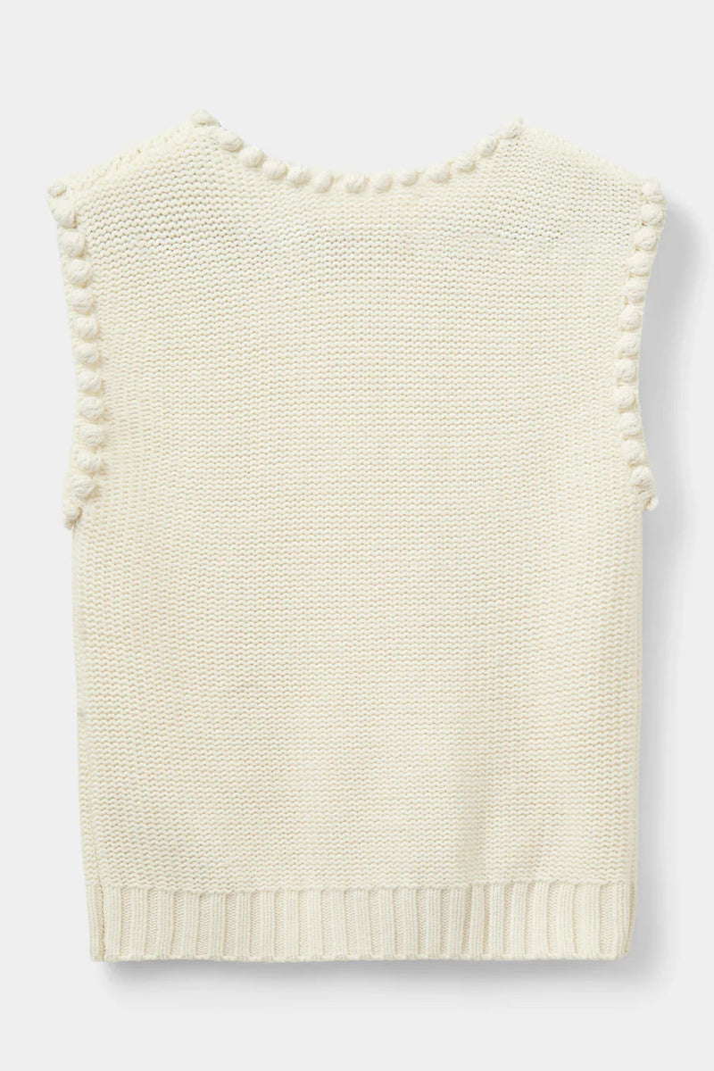 Kamela Vest in Ecru