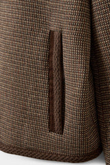 Kami Short Jacket in Brown Check