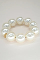 Round Pearly Scrunchie, Large