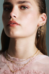 Lola Pearl Earrings in Blue Wine