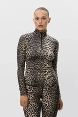 Mallory Top in Leopard Print