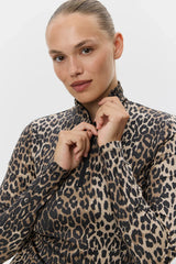 Mallory Top in Leopard Print