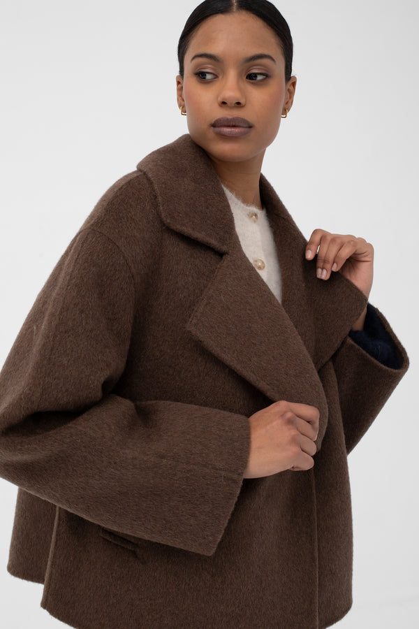 Marais Coat in Chocolate