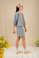Mary Shorts in Navy Gingham