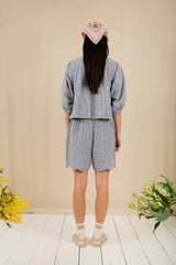 Mary Shorts in Navy Gingham