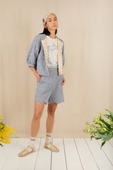 Mary Shorts in Navy Gingham
