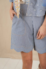 Mary Shorts in Navy Gingham
