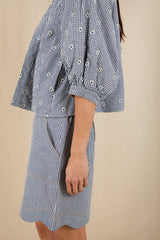 Mary Shorts in Navy Gingham