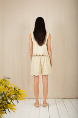 Mary Shorts in Yellow Floral