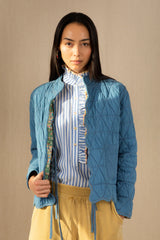 Mikka Reversible Jacket in Spring Green