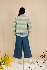 Mikka Reversible Jacket in Spring Green
