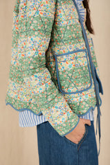 Mikka Reversible Jacket in Spring Green