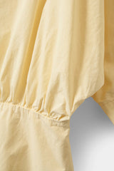 Boat Neck Blouse in Light Yellow