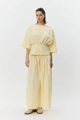 Midi Skirt in Light Yellow
