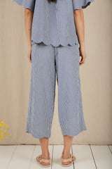 Milla Top in Navy Gingham