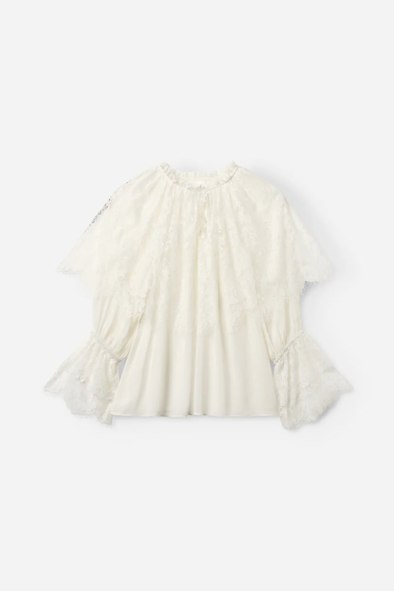 Minnie Blouse in Chalk