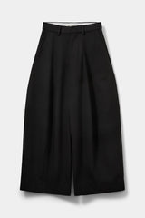 Wide Leg Suiting Trouser in Black