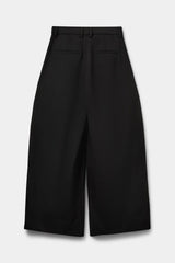 Wide Leg Suiting Trouser in Black