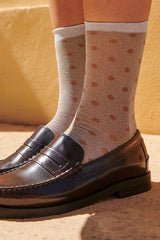 Donna Glitter Socks in Pumpkin Spice