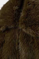 Meta Faux Fur Bomber Jacket