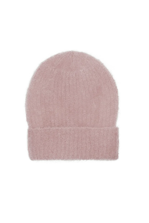 Mohair Hat in Light Pink