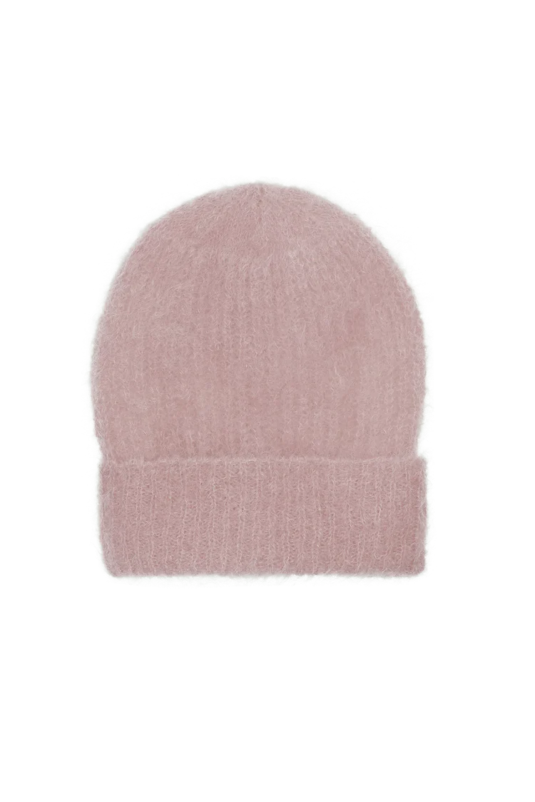 Mohair Hat in Light Pink