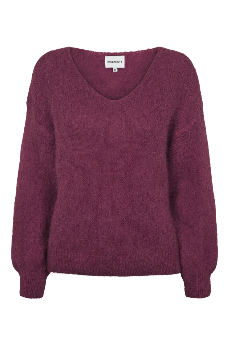 Alpaca Knit in Bordeaux