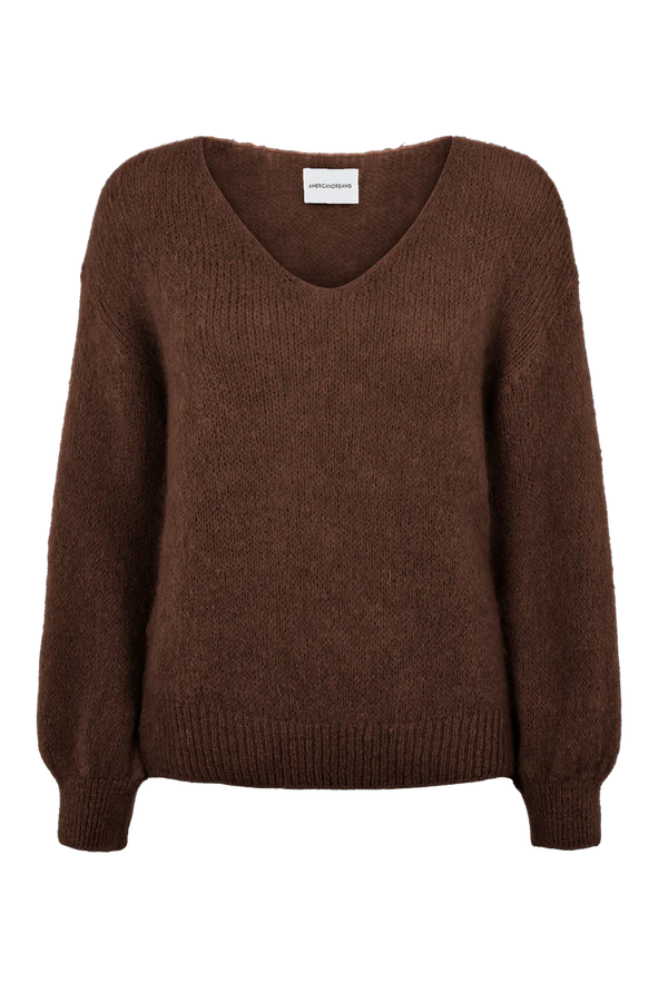 Alpaca Knit Jumper in Cocoa