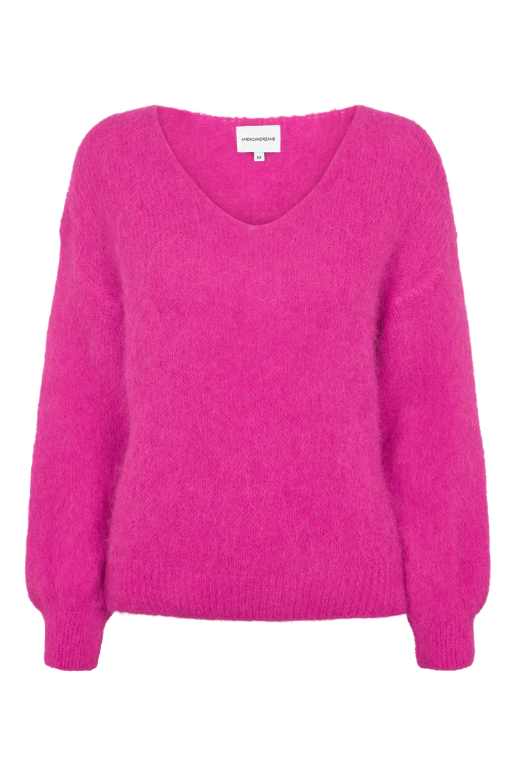 Alpaca Knit in Neon Pink