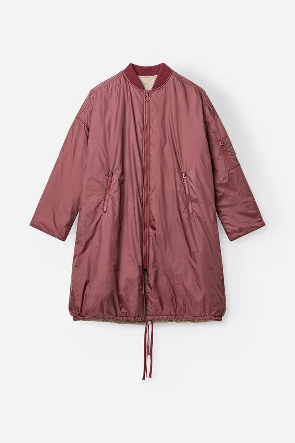 Nita Reversible Jacket in Burgundy