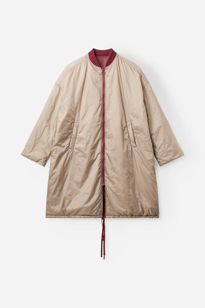 Nita Reversible Jacket in Burgundy