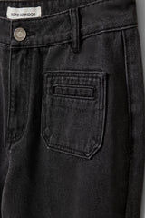 Noelle Jeans in Washed Black
